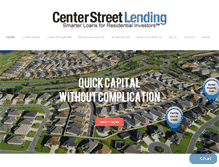 Tablet Screenshot of centerstreetlending.com